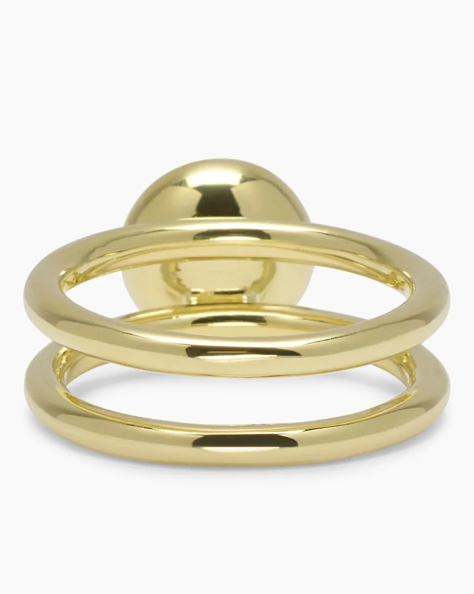 Verwandlungsring 3er Set mit MK-Perle 8 mm und Zirkonia