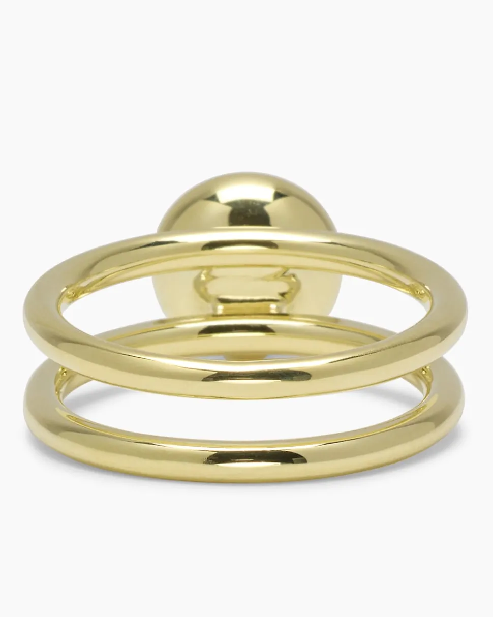 Verwandlungsring 3er Set mit MK-Perle 8 mm und Zirkonia