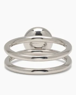 Verwandlungsring 3er Set mit MK-Perle 8 mm und Zirkonia