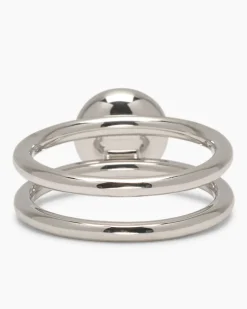 Verwandlungsring 3er Set mit MK-Perle 8 mm und Zirkonia