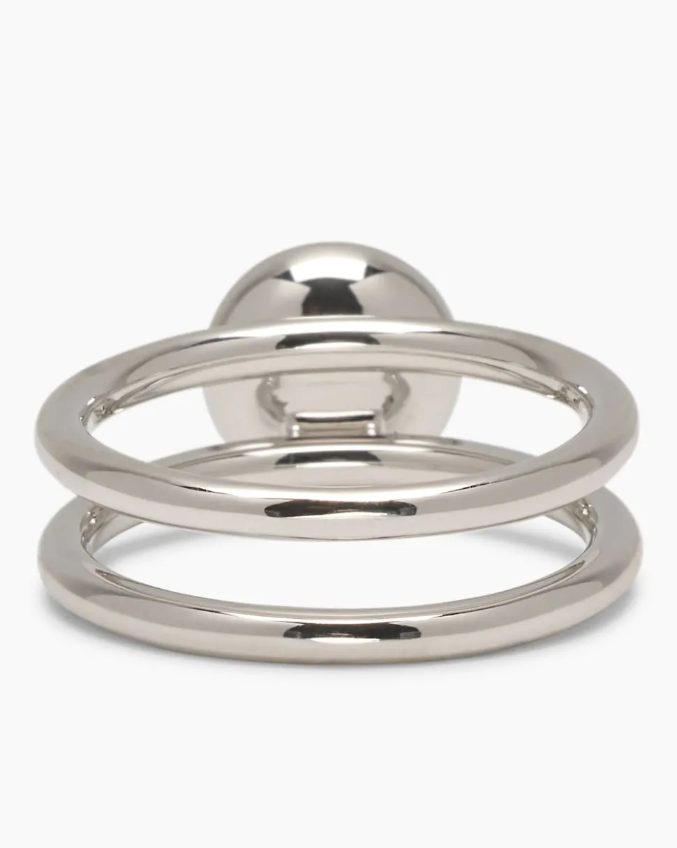 Verwandlungsring 3er Set mit MK-Perle 8 mm und Zirkonia