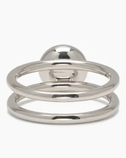 Verwandlungsring 3er Set mit MK-Perle 8 mm und Zirkonia