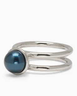 Verwandlungsring 3er Set mit MK-Perle 8 mm und Zirkonia