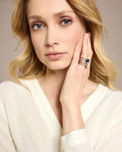 Verwandlungsring 3er Set mit MK-Perle 8 mm und Zirkonia