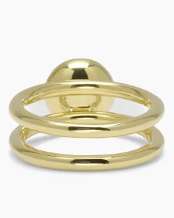 Verwandlungsring 3er Set mit MK-Perle 8 mm und Zirkonia