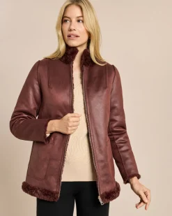 Wendejacke Velourimitat/Webpelz