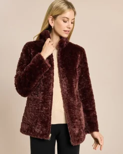 Wendejacke Velourimitat/Webpelz