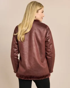 Wendejacke Velourimitat/Webpelz