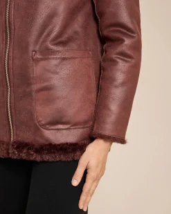 Wendejacke Velourimitat/Webpelz