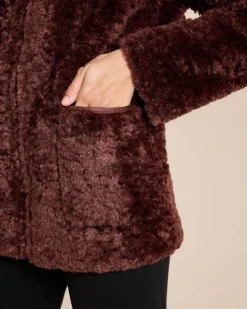 Wendejacke Velourimitat/Webpelz
