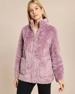 Wendejacke Velourimitat/Webpelz