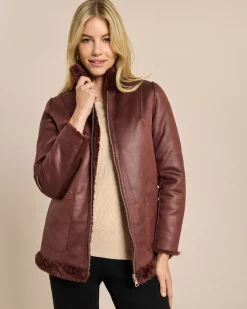 Wendejacke Velourimitat/Webpelz