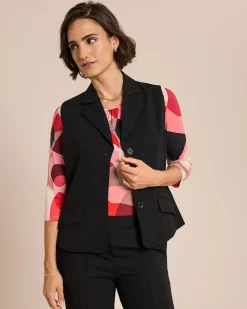 Weste mit Reverskragen