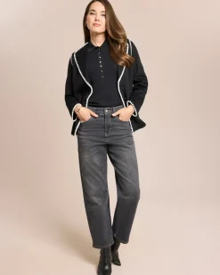 Wolljacke mit Zierstich