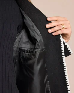 Wolljacke mit Zierstich