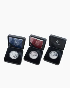 3x 1 Oz Silber Trade Dollar Set 2021/2023