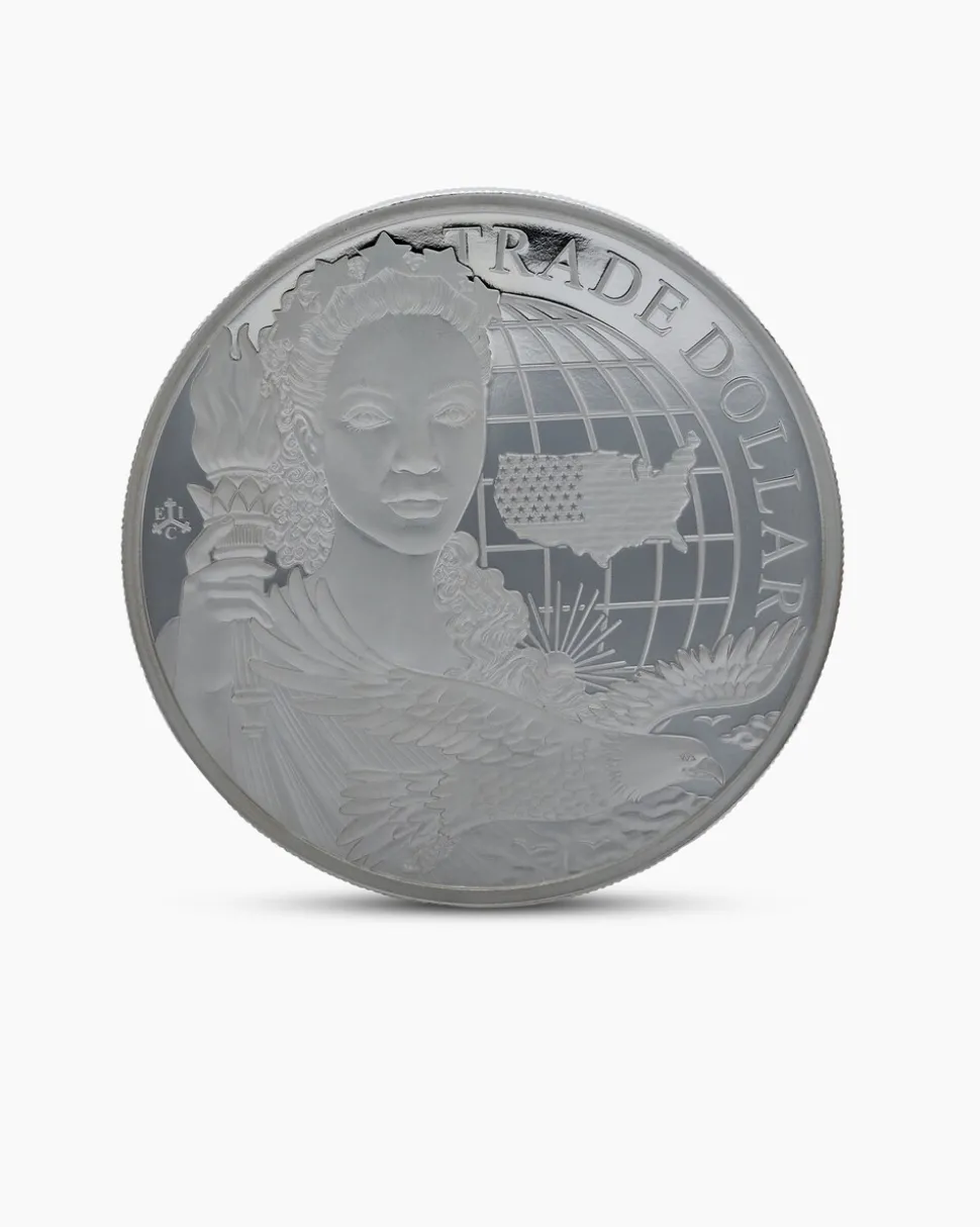 3x 1 Oz Silber Trade Dollar Set 2021/2023