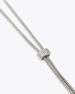 Y-Collier mit Zirkonia