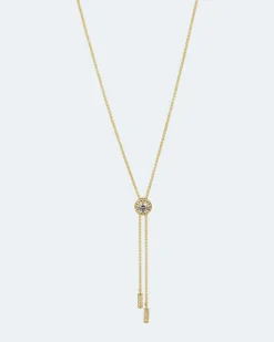 Y-Collier mit Zirkonia