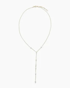 Y-Collier mit Zirkonia