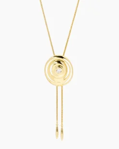Y-Collier mit Zirkonia