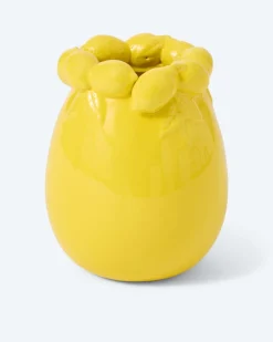 Zitronen-Keramikvase