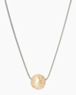 Zopfkette + Brillantanhänger 0,50 ct